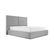 Cama Amatista Tela Capri 160x190 Gris Capri