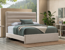 Cama con espaldar 